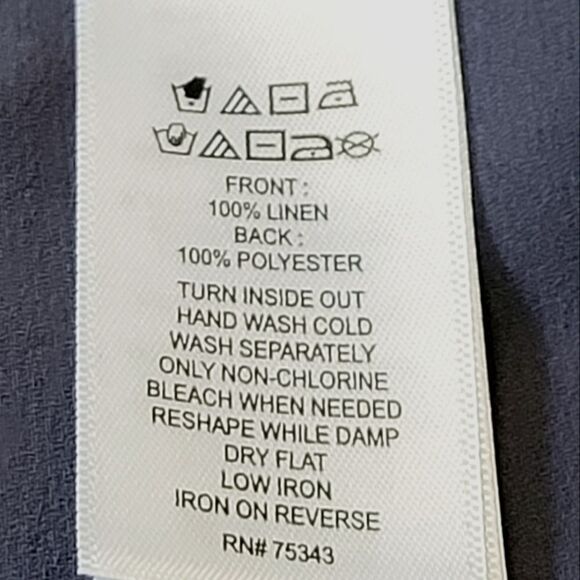 Catherine Malandrino Gray Linen Chiffon Flutter Back Sleeveless Blouse Size M - Picture 9 of 10